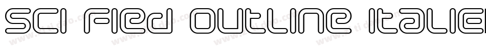 Sci Fied Outline Italic字体转换